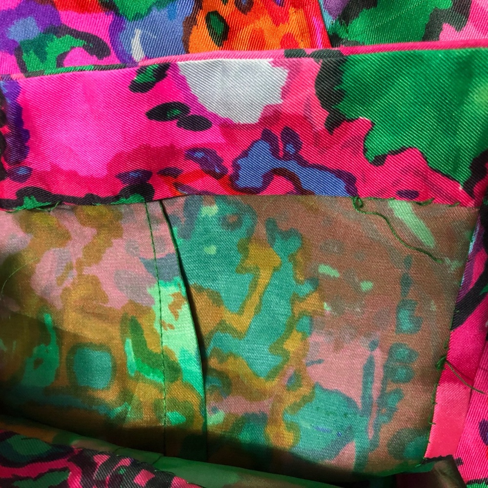 Vintage silk silk shell, GORGEOUS print! - Picture 6 of 6